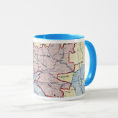 Mug CARTE : L'UKRAINE, c1906 (Devant droit)