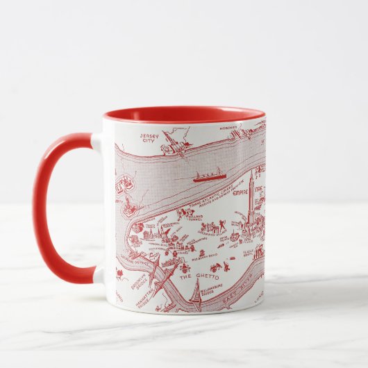 Mug CARTE : MANHATTAN, c1935 (Gauche)