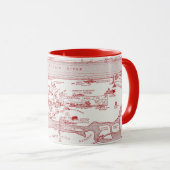Mug CARTE : MANHATTAN, c1935 (Devant droit)