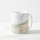 Mug Carte marine de Cape Cod Bay 13246 (Devant droit)