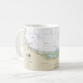 Mug Carte marine de Cape Cod Bay 13246 (Devant gauche)