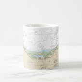 Mug Carte marine de Cape Cod Bay 13246 (Centre)