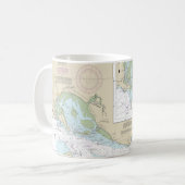 Mug Carte marine du fleuve Columbia 18521 (Devant gauche)