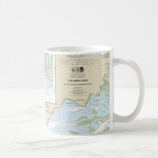 Mug Carte marine du fleuve Columbia 18521 (Droite)