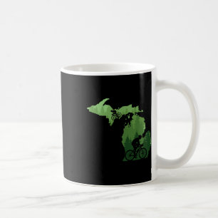 Mug Carte Michigan Vélo Tout Terrain Cycliste VTT Mont