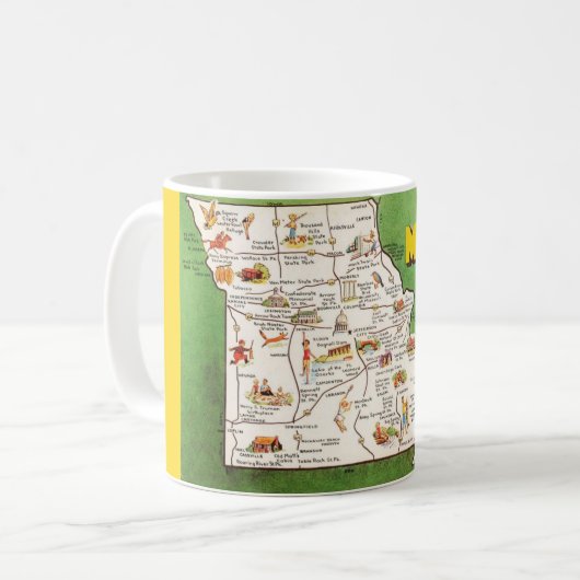 Mug Carte Missouri (Devant gauche)