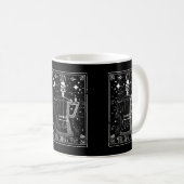Mug Carte Moka Pot Café Tarot (Devant droit)