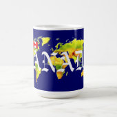 MUG CARTE MONDIALE CANADA (Centre)