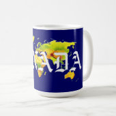 MUG CARTE MONDIALE CANADA (Devant droit)