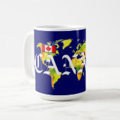 MUG CARTE MONDIALE CANADA (Devant gauche)