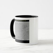 Mug Carte mondiale de la lune de Saturne Dione (Devant gauche)