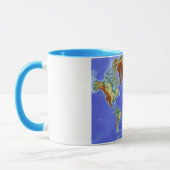 Mug Carte mondiale géographique internationale (Gauche)