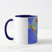 Mug Carte mondiale géographique internationale (Gauche)