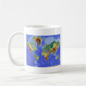Mug Carte mondiale géographique internationale (Gauche)