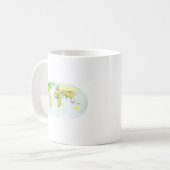 Mug Carte mondiale Globe Pays Atlas (Devant gauche)