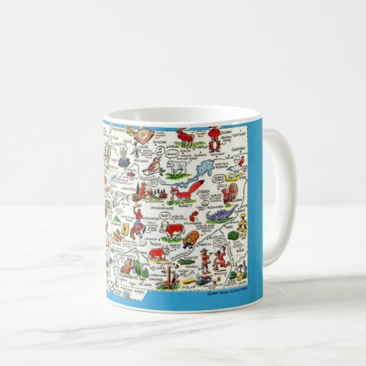 Mug Carte Montana (Devant droit)