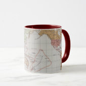 Mug Carte montrant les langues du monde (Devant droit)