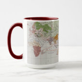 Mug Carte montrant les langues du monde (Gauche)