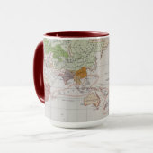 Mug Carte montrant les langues du monde (Devant gauche)
