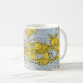 Mug Carte nautique Key West Florida (Devant droit)