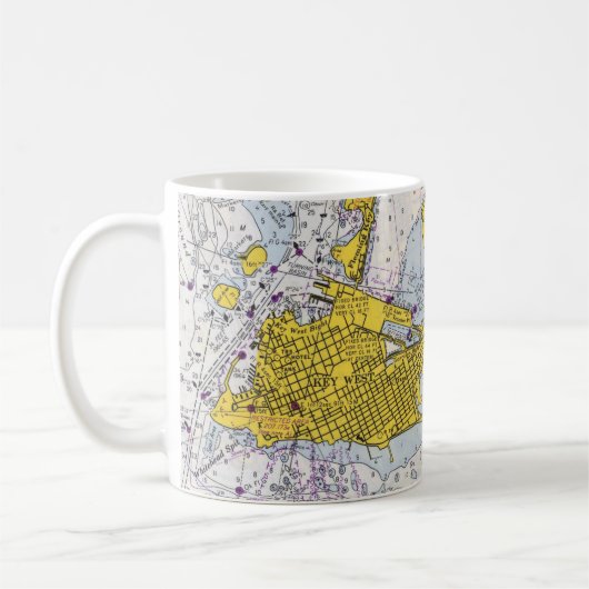 Mug Carte nautique Key West Florida (Gauche)