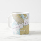 Mug Carte Nautique San Francisco (Devant gauche)
