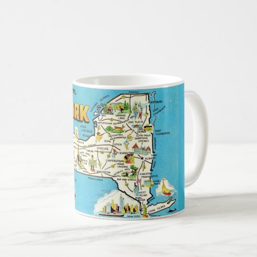 Mug Carte New York (Devant droit)