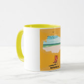 Mug Carte Norfolk affiche illustrée (Devant gauche)