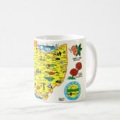 Mug Carte Ohio (Devant droit)