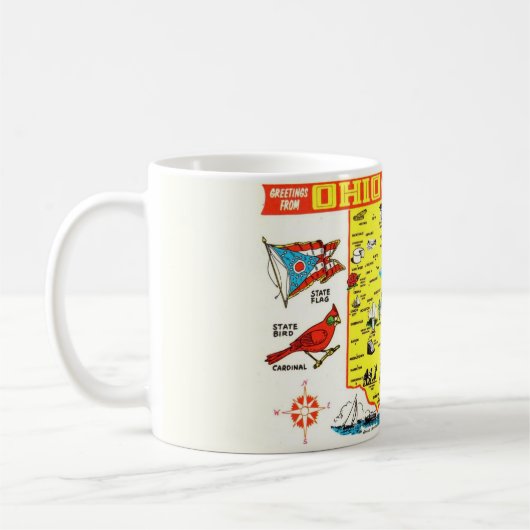 Mug Carte Ohio (Gauche)