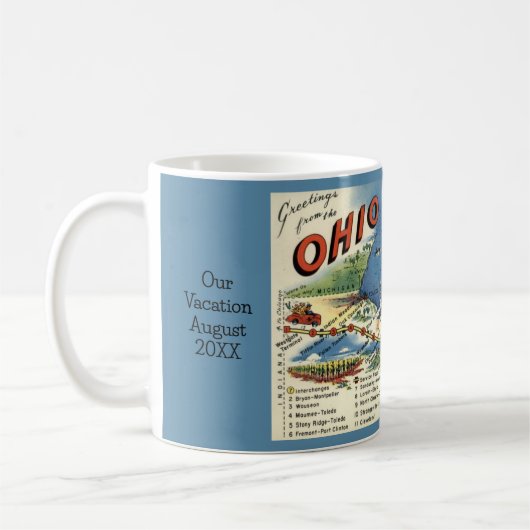 Mug Carte Ohio Turnpike (Gauche)