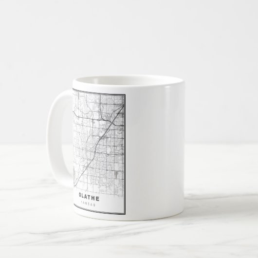 Mug Carte Olathe (Devant gauche)