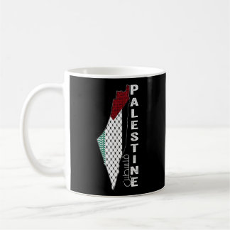 Mug Carte palestinienne Keffiyeh Thobe Motifs Palestin