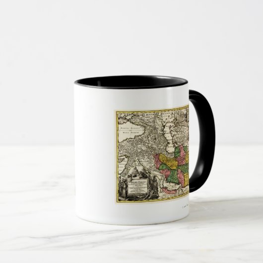 Mug Carte panoramique IranIran (Devant droit)