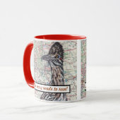 Mug Carte Père Noël Fe Humour Highways (Devant gauche)