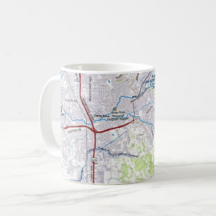 Mug Carte père Noël Rosa, Californie