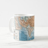 Mug Carte physique de l'Asie (1916) (Devant gauche)