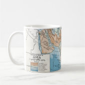 Mug Carte physique de l'Asie (1916) (Gauche)