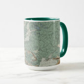 Mug Carte physique de l'Europe (Devant droit)