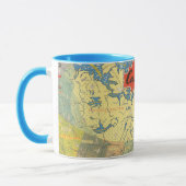 Mug Carte picturale du Canada - Points de repère (Gauche)