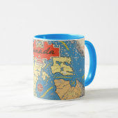 Mug Carte picturale du Canada - Points de repère (Devant droit)