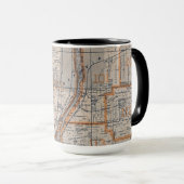 Mug Carte Plat Batavia Illinois 1870 Fox River Valley (Devant droit)