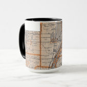 Mug Carte Plat Batavia Illinois 1870 Fox River Valley (Devant gauche)
