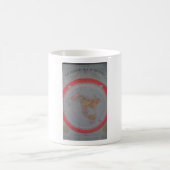 Mug Carte plate de la terre (Centre)