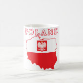 Mug Carte Pologne avec aigle (Centre)
