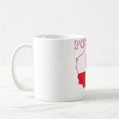 Mug Carte Pologne avec aigle (Gauche)