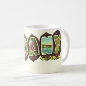 Mug Carte postale ancienne d'Albany Géorgie (Devant droit)