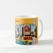 Mug Carte Postale Ancienne de Boston (Devant droit)