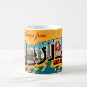 Mug Carte Postale Ancienne de Boston (Centre)