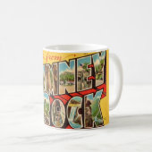 Mug Carte postale ancienne de Chimney Rock NC (Devant droit)